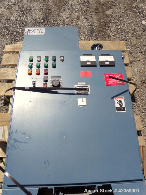 Used Collette 75 Liter High Shear Granulator, Model VACTRON 75, 316L polished stainless steel contact parts. Jacketed bowl 20-1/2'' diameter x 15'' deep. Internal rated 10 psig at -20 to 320 deg F, 3...