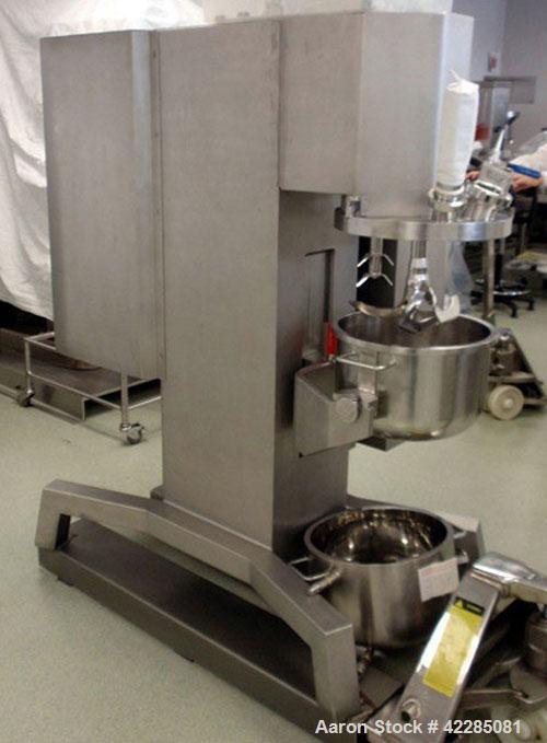 Used Collette High Shear Mixer, Model GRAL25. Stainless steel construction. (2) 25 Liter jacketed bowl with main blade and chopper, 575 volt 60 hz, serial# 89MG2517.
