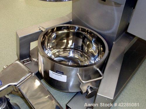 Used Collette High Shear Mixer, Model GRAL25. Stainless steel construction. (2) 25 Liter jacketed bowl with main blade and chopper, 575 volt 60 hz, serial# 89MG2517.