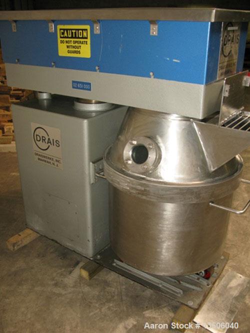 Used-Drais Vertical Planetary Kneader Mixer, Model FH300S.300 Liter (79 gallon) capacity, stainless steel contact parts. Equ...