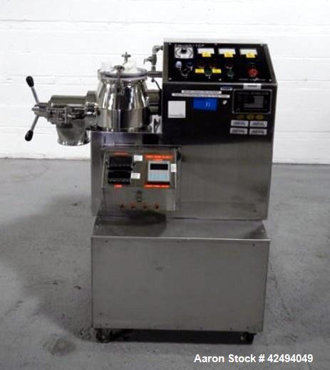 Used Stainless Steel Powrex Corportation high shear granulator, 6 liter, model FM-VG-1UP