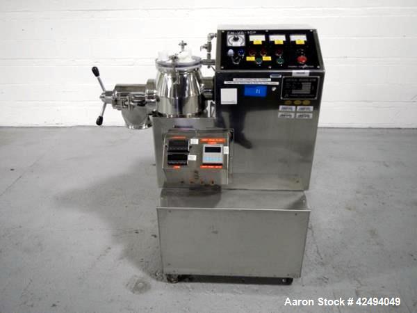Used Stainless Steel Powrex Corportation high shear granulator, 6 liter, model FM-VG-1UP