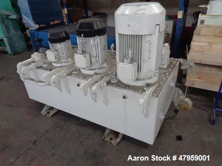 Used Fillworth Type Fillmastic Approximately 1,000 Litre Jacketed Hot Melt Mixer. Approximately mm diameter x mm straight side. Has welded flat bottom and bolted dished top heads. Internally rated at...
