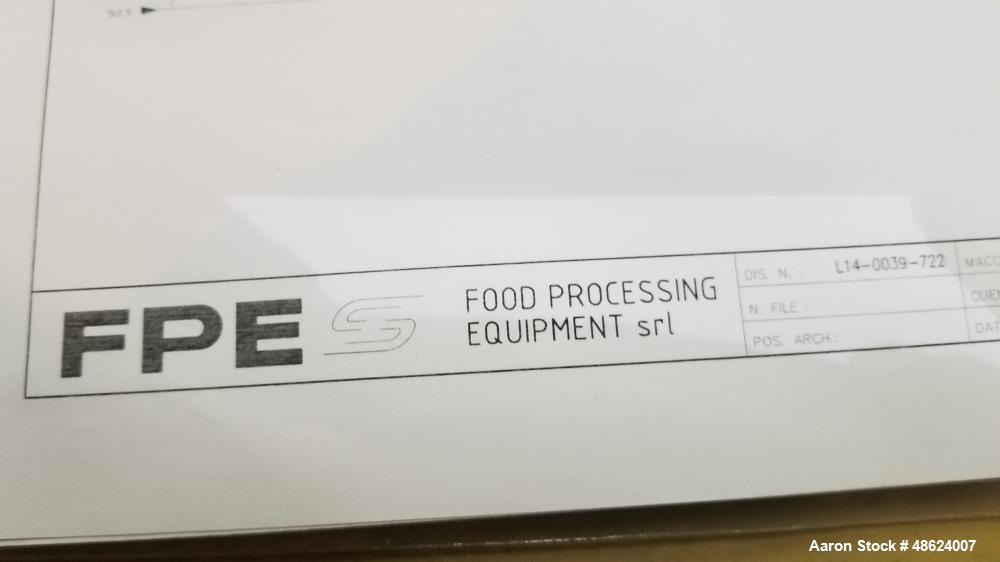 Used FPE Food Processing Equipment Geo Mixer Planetary Mixer, Model GEO200