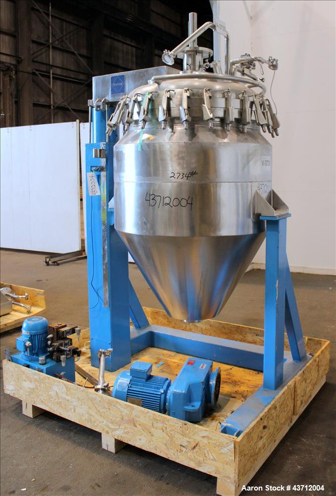 Used Hellmich Reactor, 79 Gallon, 316 Stainless Steel, Vertical.