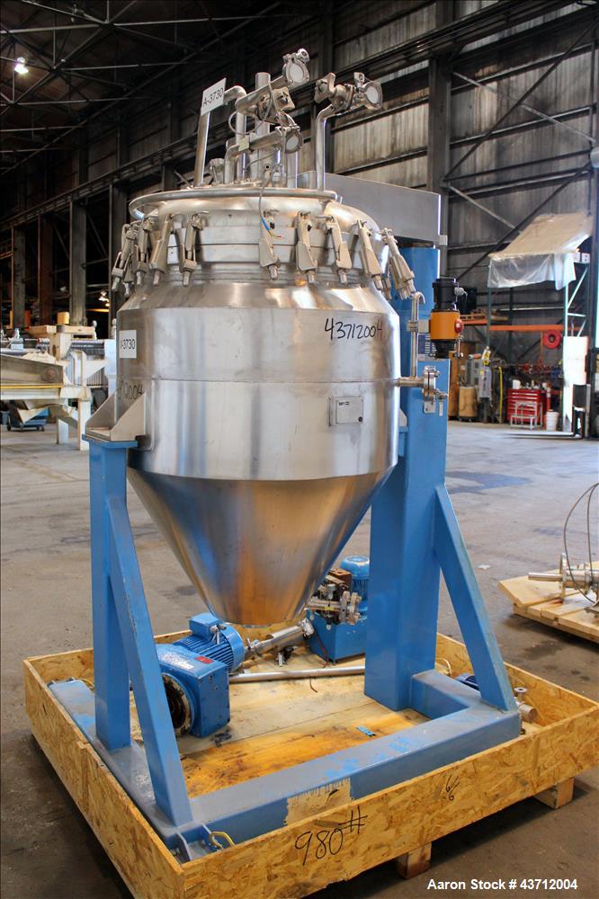 Used Hellmich Reactor, 79 Gallon, 316 Stainless Steel, Vertical.
