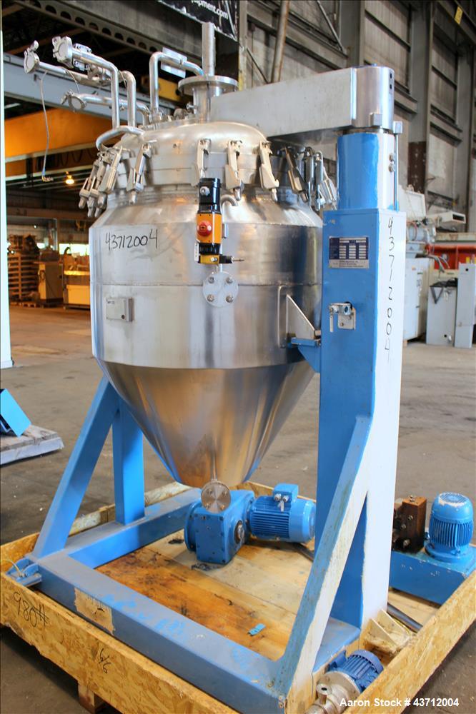 Used Hellmich Reactor, 79 Gallon, 316 Stainless Steel, Vertical.