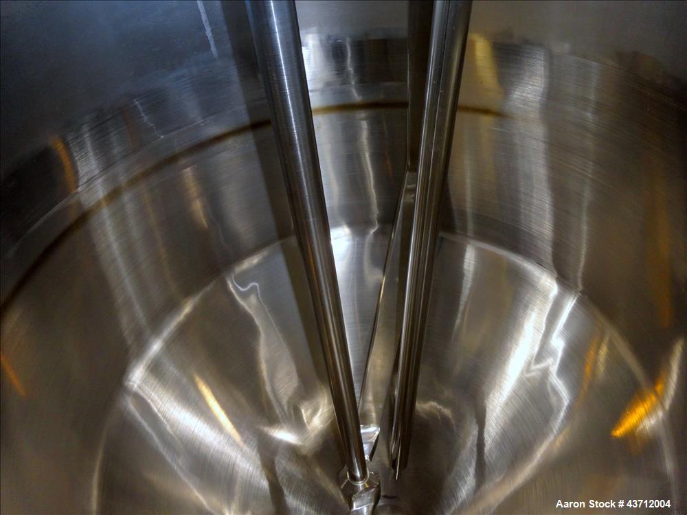 Used Hellmich Reactor, 79 Gallon, 316 Stainless Steel, Vertical.