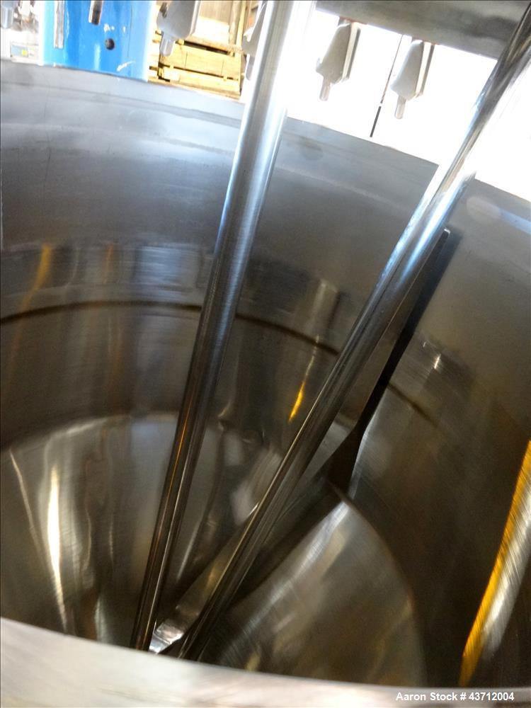 Used Hellmich Reactor, 79 Gallon, 316 Stainless Steel, Vertical.