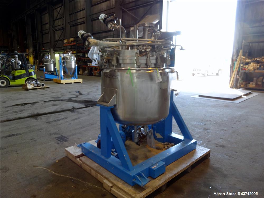 Used- Hellmich Reactor, 110 Gallon, 316 Stainless Steel, Vertical.