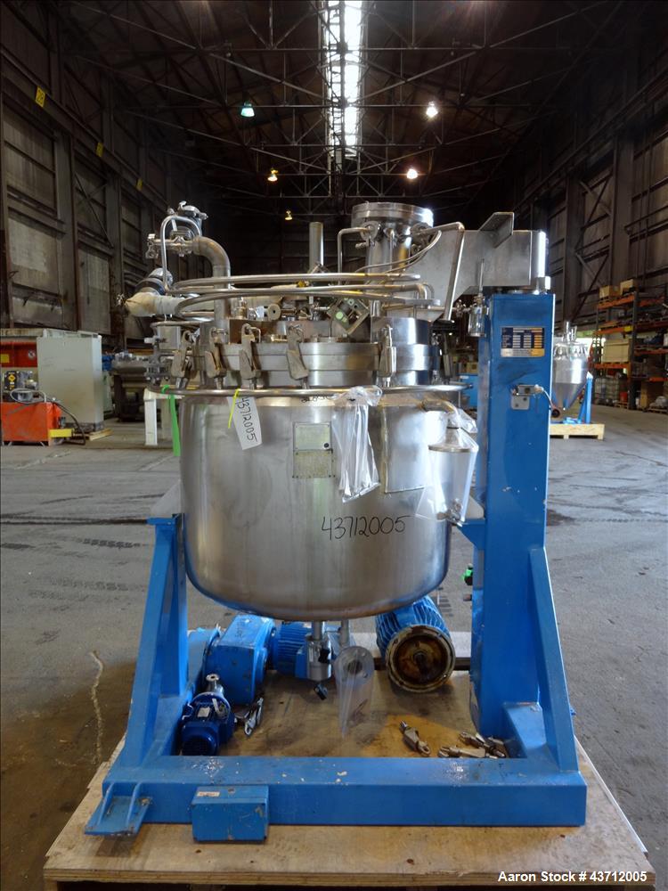 Used Hellmich Reactor, 110 Gallon, 316 Stainless Steel, Vertical.