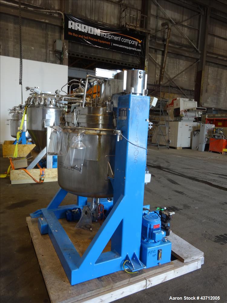 Used Hellmich Reactor, 110 Gallon, 316 Stainless Steel, Vertical.