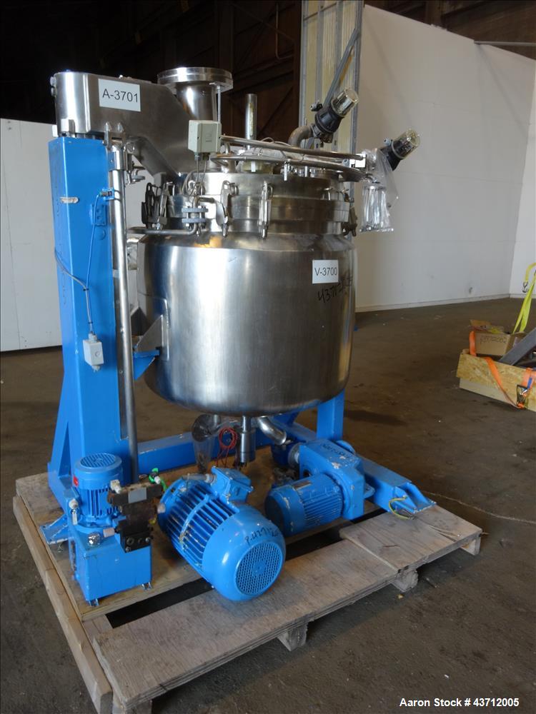 Used Hellmich Reactor, 110 Gallon, 316 Stainless Steel, Vertical.