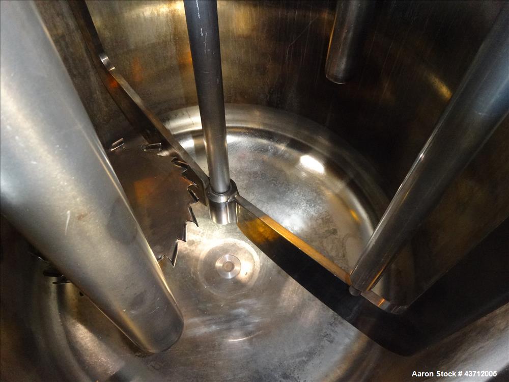 Used Hellmich Reactor, 110 Gallon, 316 Stainless Steel, Vertical.