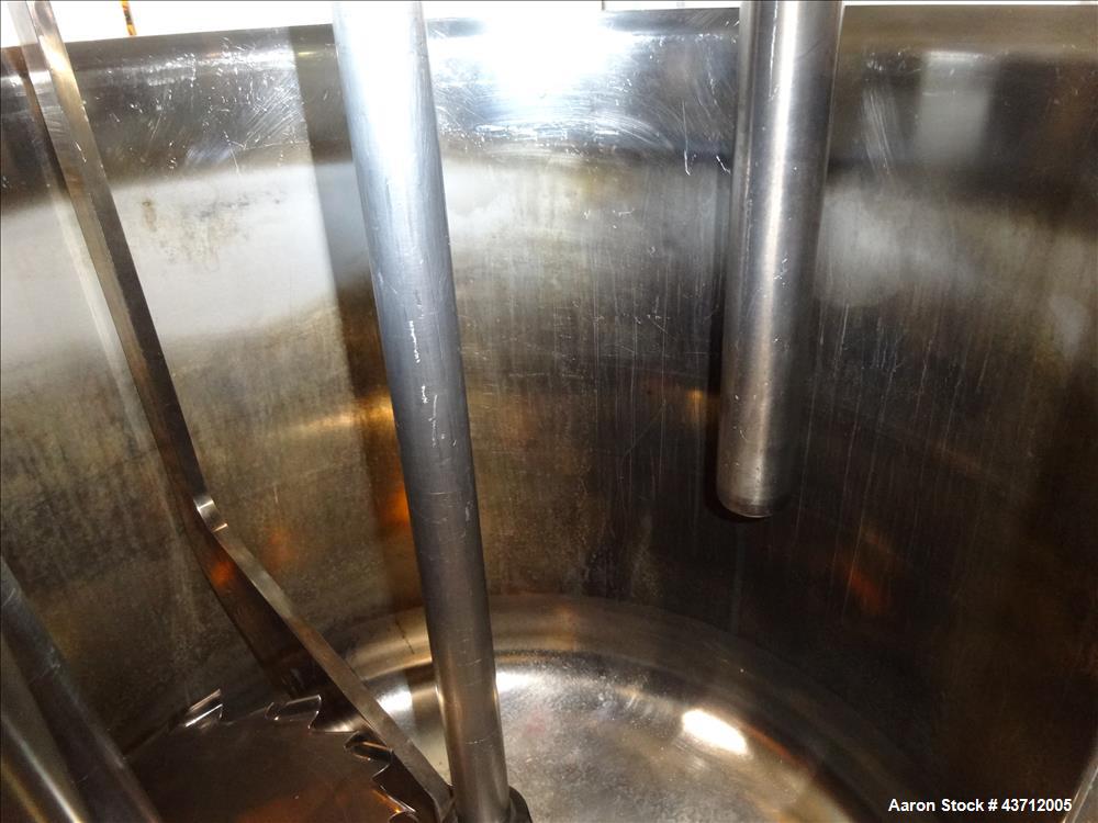 Used Hellmich Reactor, 110 Gallon, 316 Stainless Steel, Vertical.
