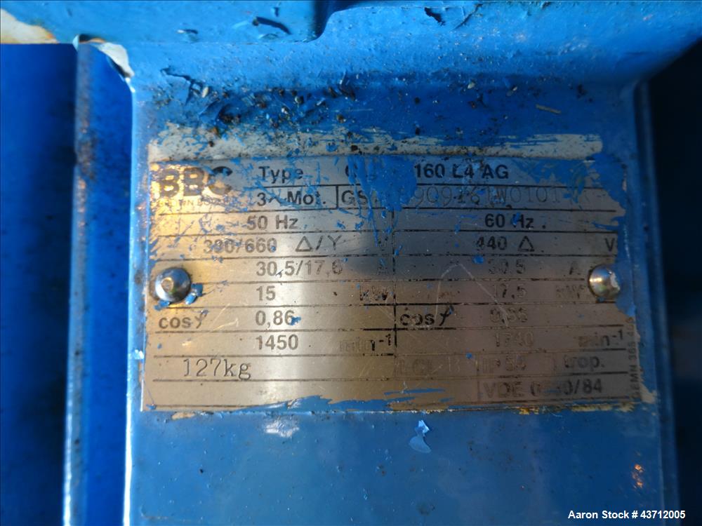 Used Hellmich Reactor, 110 Gallon, 316 Stainless Steel, Vertical.
