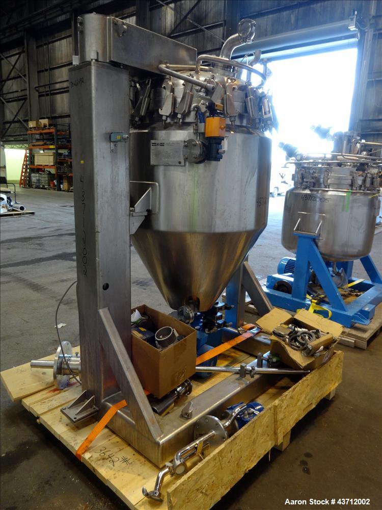 Used Hellmich Reactor, 105 Gallon, 316 Stainless Steel, Vertical.