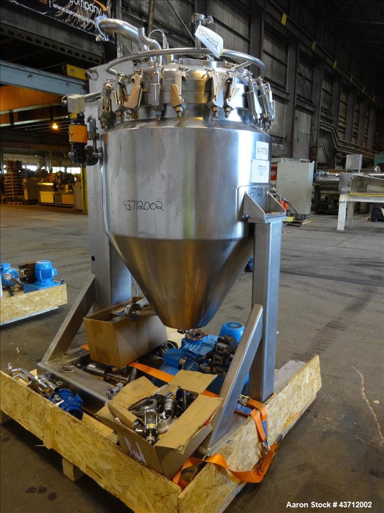 Used Hellmich Reactor, 105 Gallon, 316 Stainless Steel, Vertical.