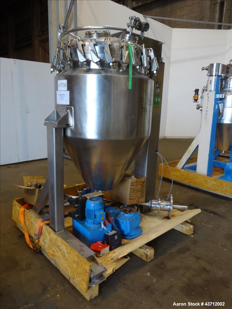 Used- Hellmich Reactor, 105 Gallon, 316 Stainless Steel, Vertical.