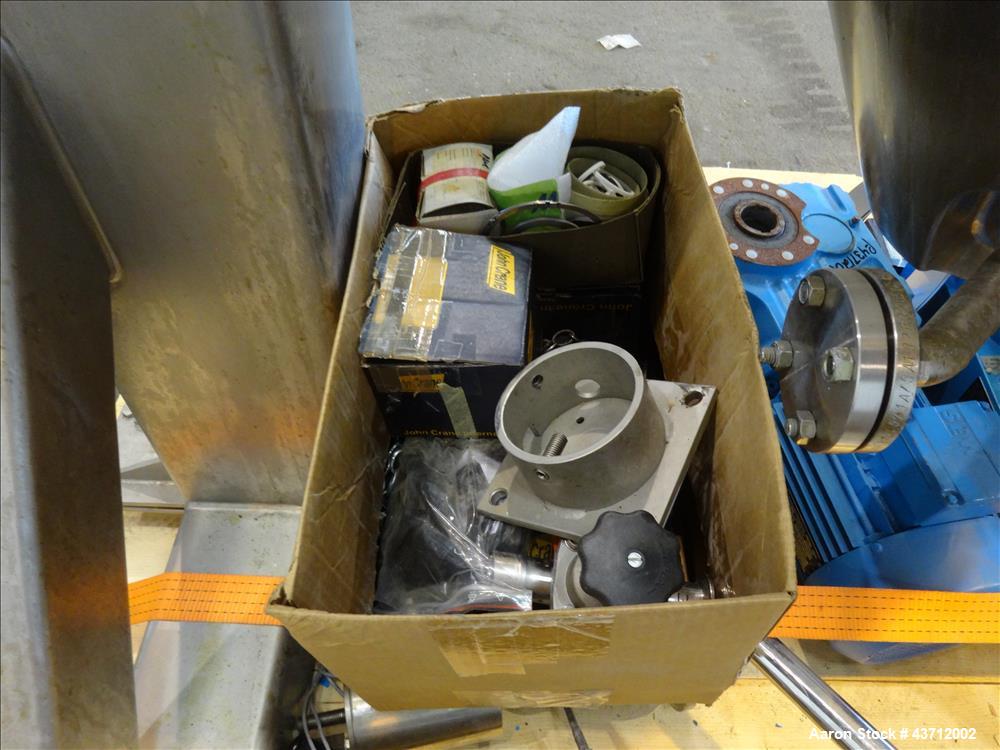 Used Hellmich Reactor, 105 Gallon, 316 Stainless Steel, Vertical.