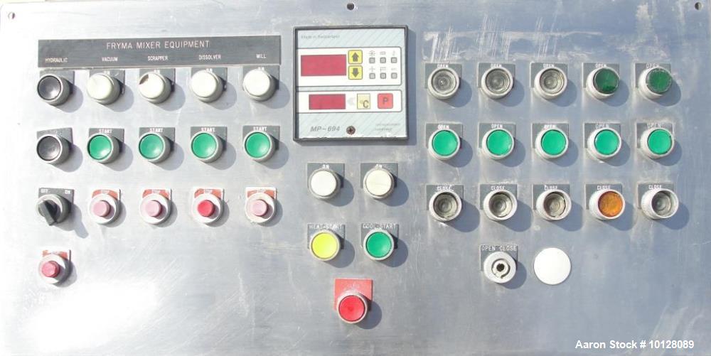 Used Fryma VME-2400 Vacuum Mixer – 2400L | Dual Agitators | -1/+1 Bar | 150°C | Sanitary | Toothpaste-Grade