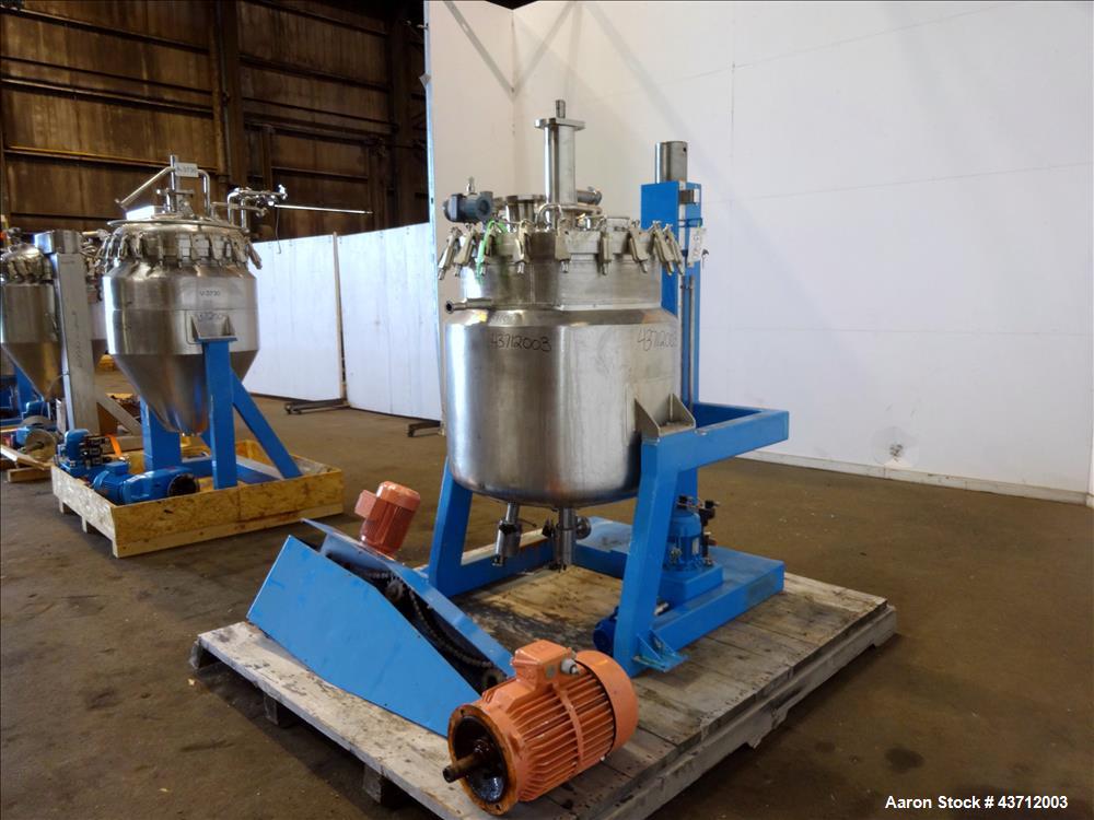 Used Hellmich Reactor, 112 Gallon, 316 Stainless Steel, Vertical.