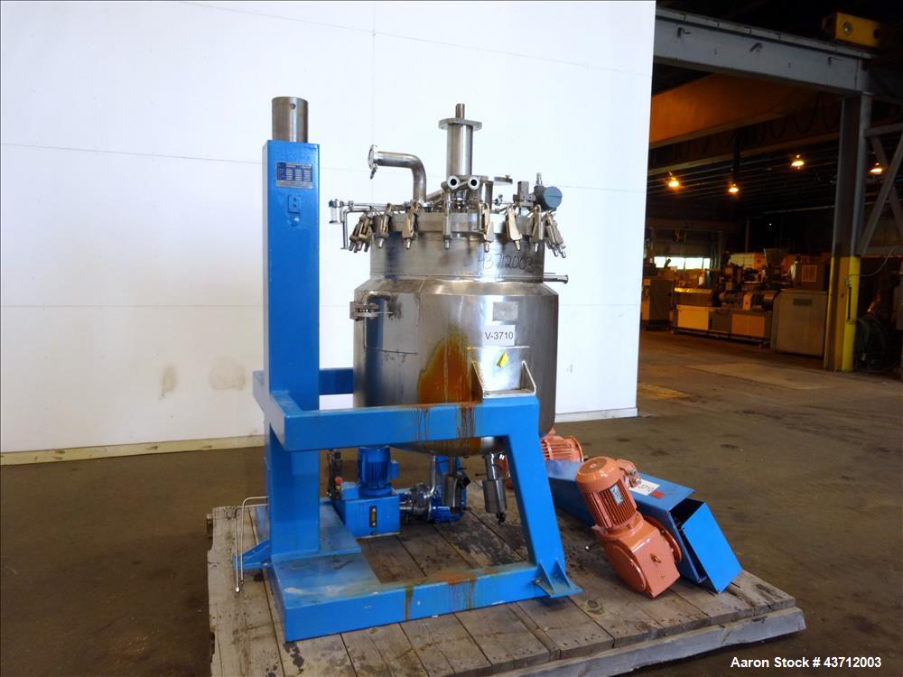 Used Hellmich Reactor, 112 Gallon, 316 Stainless Steel, Vertical.