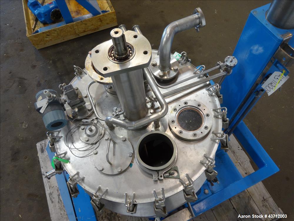 Used Hellmich Reactor, 112 Gallon, 316 Stainless Steel, Vertical.
