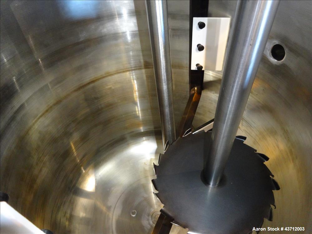 Used Hellmich Reactor, 112 Gallon, 316 Stainless Steel, Vertical.