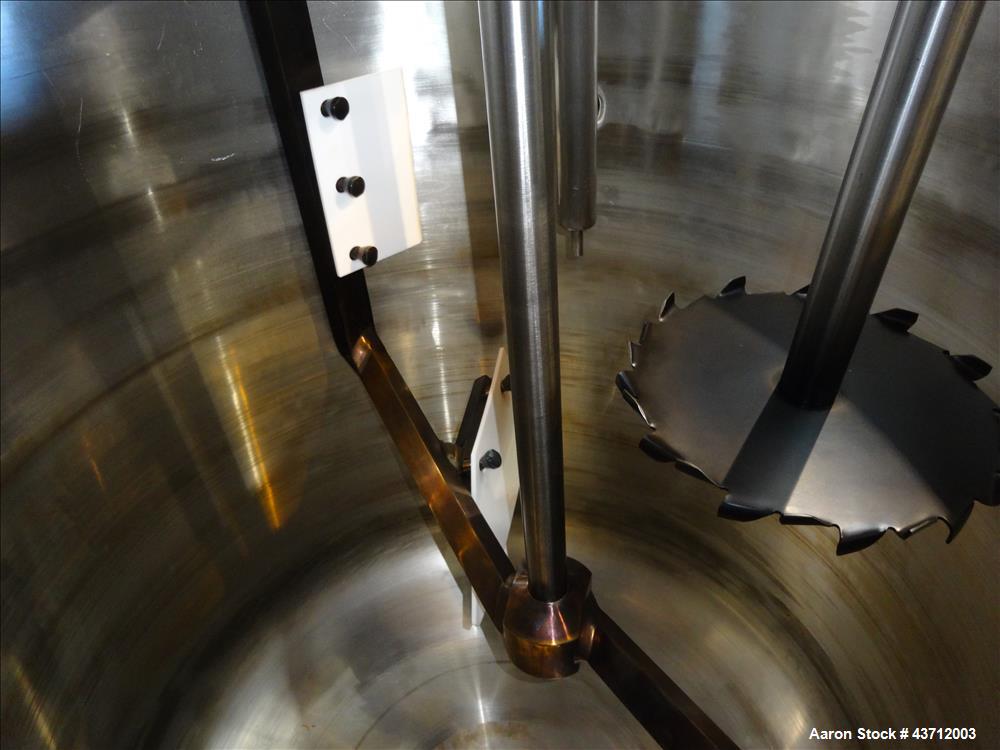 Used Hellmich Reactor, 112 Gallon, 316 Stainless Steel, Vertical.
