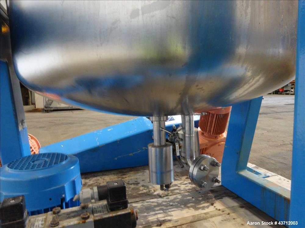Used Hellmich Reactor, 112 Gallon, 316 Stainless Steel, Vertical.