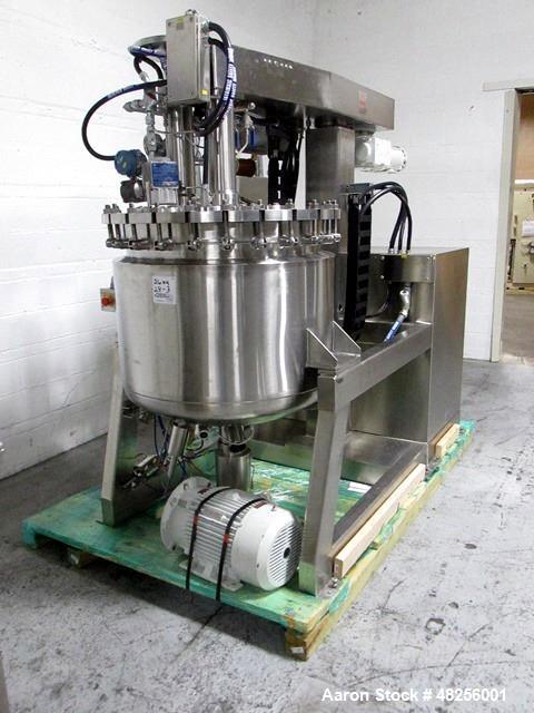 Used Fryma 250 Liter Planetary Mixer, Model VME-250. 424 Liter total capacity, 250 liter working capacity, 316L stainless steel product contact surfaces, approximately 33" diameter x 27" straight sid...