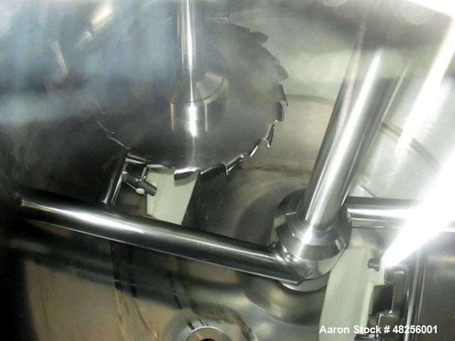 Used Fryma 250 Liter Planetary Mixer, Model VME-250. 424 Liter total capacity, 250 liter working capacity, 316L stainless steel product contact surfaces, approximately 33" diameter x 27" straight sid...