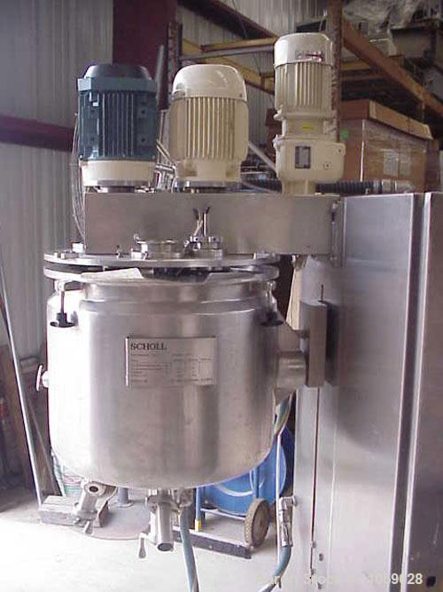 Used-Fryma Vacuum Processing Intensive Mixer, Model VME-150, 50 liter (13.2 gallon).  Internal rated 1 bar, vac @ 150 deg C....