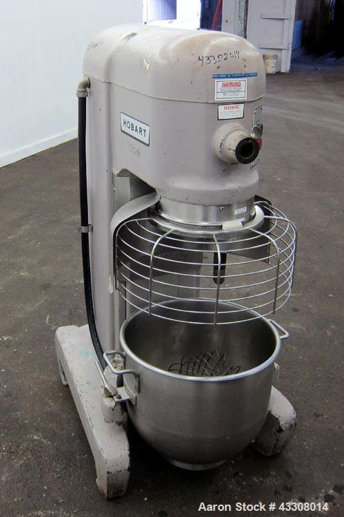 Used- Hobart All Purpose Mixer, Model H-600, 60 Quart Capacity (15 Gallon). (4) Fixed speeds. Includes a wire stainless stee...