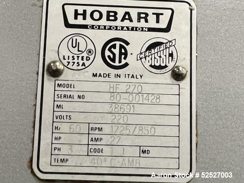 Used-Hobart Mixer, Model HF-270