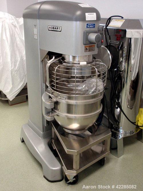 Used Hobart Mixer, Model HL600. Stainless steel construction, 60 quart capacity bowl with beater, 240 volt, serial# 31-1406-506.