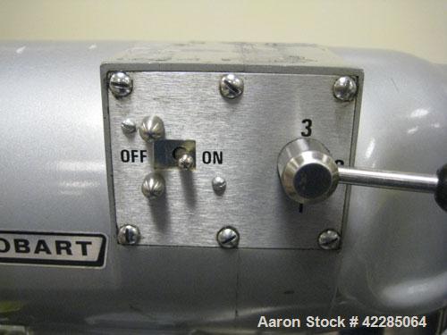 Used Hobart Mixer, Model N50. Stainless steel construction, 5 quart capacity bowl with beater, serial# 99-219-80.