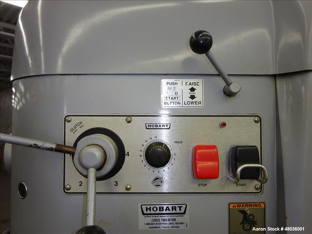Used Hobart Model V-1401 All Purpose Mixer, 140 Quart Capacity.