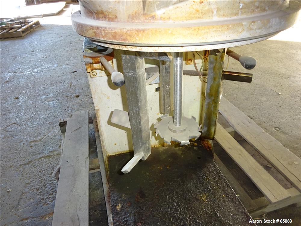 Used Stainless Steel Jaygo Double Planetary Kneader Mixer, Model MPVD-60
