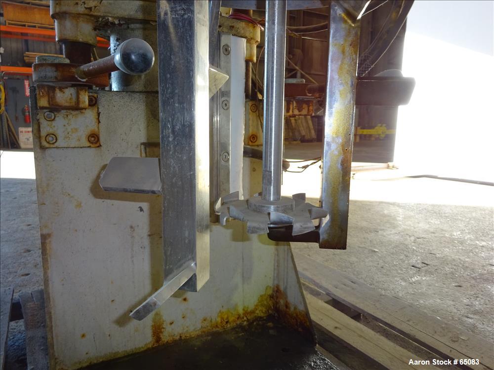Used Stainless Steel Jaygo Double Planetary Kneader Mixer, Model MPVD-60