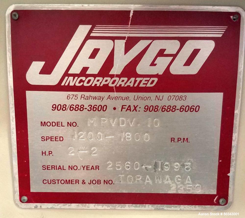 Used- Jaygo Double Planetary / Multi-Shaft Mixer