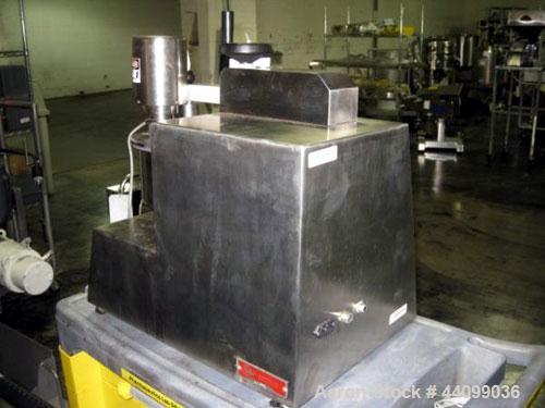 Used Key High Shear Granulating Mixer, Model KG5, Stainless Steel. (3) Bowls, top mounted chopper, on base. Serial# J1-2902.