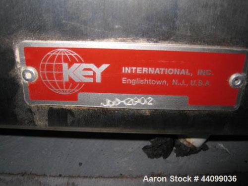 Used Key High Shear Granulating Mixer, Model KG5, Stainless Steel. (3) Bowls, top mounted chopper, on base. Serial# J1-2902.