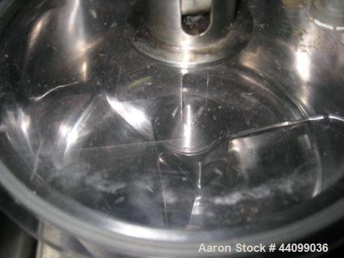 Used Key High Shear Granulating Mixer, Model KG5, Stainless Steel. (3) Bowls, top mounted chopper, on base. Serial# J1-2902.