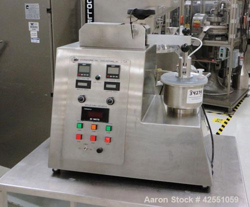 Used Key International High Shear Granulating Mixer, Model KG-5, Stainless Steel. 5 Liter, 1 liter standard bowls, 3 liter tulip bowl, , 1/5 hp chopper, 1 hp main motor, bench top design.