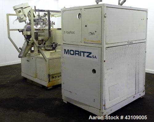 Used Moritz S.A. Turbosphere Mixer / Granulator / Dryer, Model MC24BU, 316 Stainless Steel.Approximate 24’’ diameter spherically shaped jacketed chamber, approximate 40 liter (10.5 gallon) capacity.B...