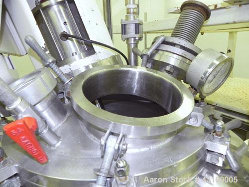 Used Moritz S.A. Turbosphere Mixer / Granulator / Dryer, Model MC24BU, 316 Stainless Steel.Approximate 24’’ diameter spherically shaped jacketed chamber, approximate 40 liter (10.5 gallon) capacity.B...