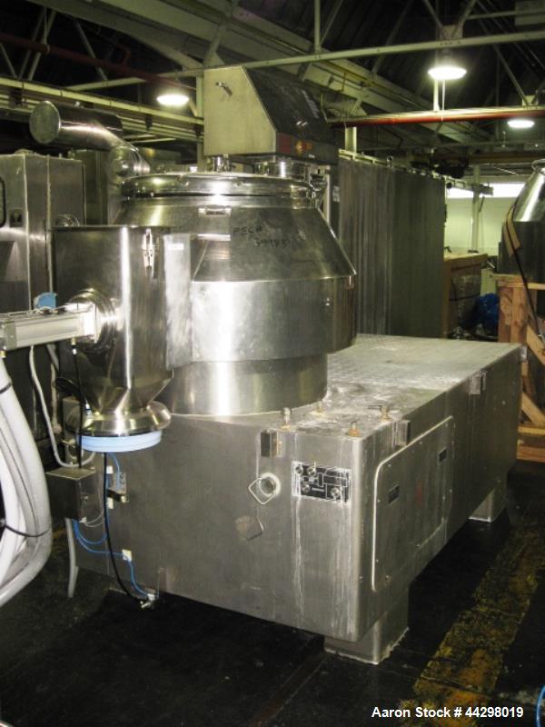 Used- Stainless Steel Niro Fielder High Shear Mixer, 300 liter, Model PMA 300