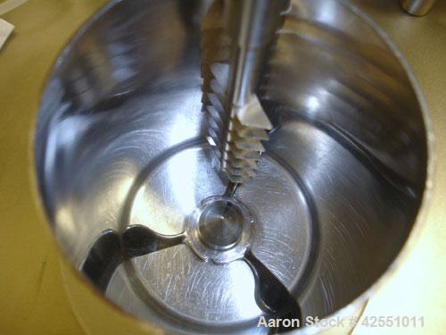 Used L.B. Bohle Mini High Shear Granulator, Model BMG, Stainless Steel. 4/1/.5/.25 liter bowls with associated mixing and chopper blades, approximately 1 kw main drive, .095 kw chopper with computer.